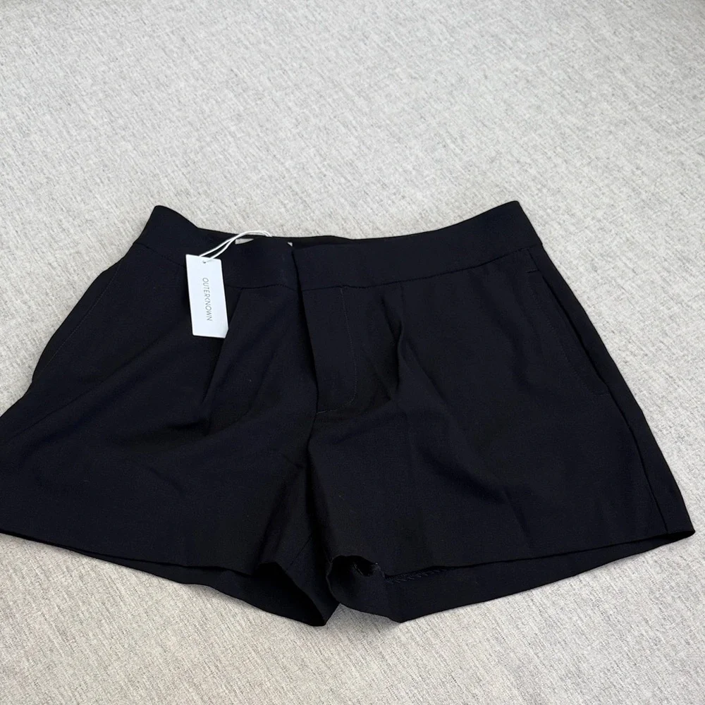 Outerknown High Waist Black Women's Shorts - Picture 1 of 4